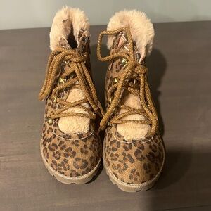 Harper Canyon Leopard Print Kids Boots